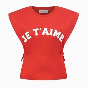 NWT Nocturne Sleeveless Printed T-Shirt